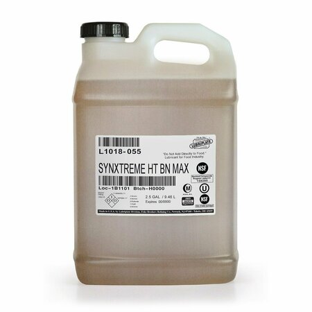 LUBRIPLATE H1/Food-grade synthetic conveyor chain lubricant SYNXTREME HT BN MAX, 2-1/2 GAL JUGS, 2PK L1018-055